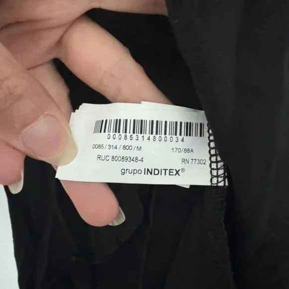 ZARA Contrast / Combo Dress – Size M (Ref 0085/314/800) – NWT 🖤 - Picture 11 of 12